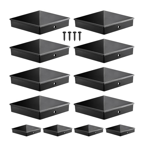 Threekia 4x4 Post Caps Black (Actual 3.5