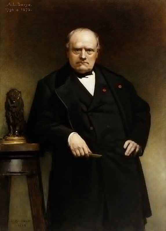 Affiche Toile Portrait du Sculpteur Barye Léon Bonnat 60x90cm
