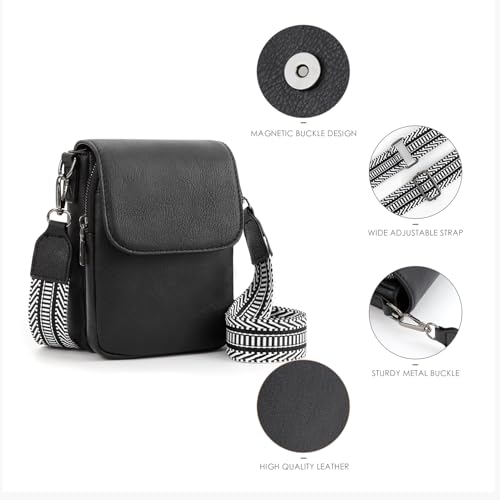 Crossbody Bag for Women - PU Leather Shoulder Bag Trendy Small Crossbody Purse Bag for Travel Work Party4
