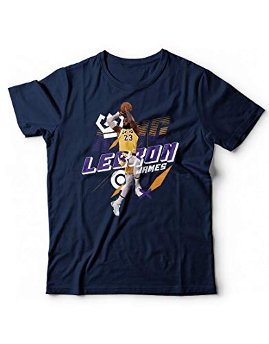 Generico Camiseta Lebron James 23 Finals Play Off Campeones de Baloncesto NBA Baloncesto, azul navy,...