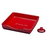 Le Creuset of America Stoneware Napkin Holder, Cerise (Cherry Red)