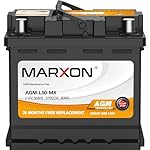 🔋Vehicle battery is a 12V 50Ah AGM (Maintenance Free) Battery.Dimensions: 8.15 inches x 6.89 inches x 7.48 inches. Terminal : A1. Replace for battery size BCI 140R H4 LN1 🔋Group 140R battery compatibility:If you don't have an old battery as a referen...