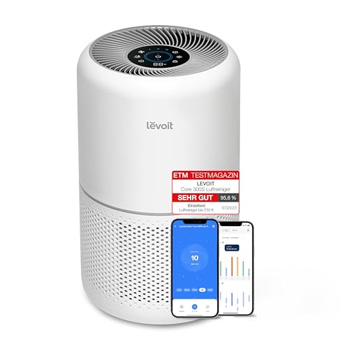 LEVOIT Luftreiniger mit HEPA Luftfilter gegen 99,97 Prozent Schimmel Staub Pollen Tierhaare, Luftqualitäts-Feedback und Auto-Modus, CADR 240m³/h für Raucherzimmer, Air Purifier 22dB Schlafmodus Timer LEVOIT Luftreiniger mit HEPA Luftfilter gegen 99,97 Prozent Schimmel Staub Pollen Tierhaare, Luftqualitäts-Feedback und Auto-Modus, CADR 240m³/h für Raucherzimmer, Air Purifier 22dB Schlafmodus Timer