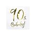 Serwetki 'Luck and Luck partydeco.pl' na 90-te urodziny / urodziny serwetki 90-te urodziny
