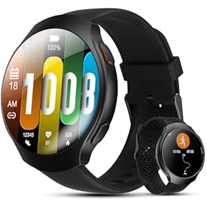 2026 Outdoor AI ChatGPT GPS Smart Watch, 1.43″ Curved AMOLED Display, 5ATM Waterproof, 150+ Sports Modes, Bluetooth Call, Fitness Tracker with Heart Rate, SpO2, Sleep Monitor, Android iOS Compatible