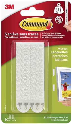 Accroches Tableaux Command Fixation sans Dommage Grand Modèle