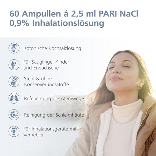 Inhalationslösung PARI Kochsalzlösung für Erwachsene und Kinder