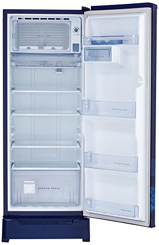 Image of Whirlpool 215L 4 Star Direct Cool Single Door Refrigerator (230 IMFresh Roy 4S, Sapphire Dahlia, Base Stand with Drawer)