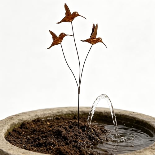 Sculpture d'oiseau faite à la main en fer forgé pour extérieurs - 6