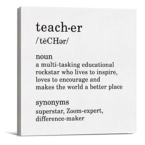 Canvas Wall Art - Teacher Appreciation Quote Modern Print