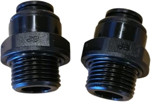 John Guest Male 1/2 BSP to 12mm Push Fit Water Adaptor **(2 Pack)**