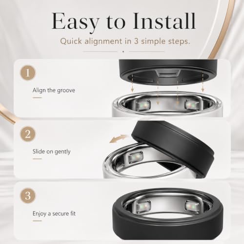 Ring Cover Compatible with Oura Ring 5, Ultra-Thin Soft Silicone Protector Case, Anti-Scratch Smart Ring Guard, Comfortable Accessories for Oura Ring Gen 5 by MOTYCTCH - Used condition - Image 4