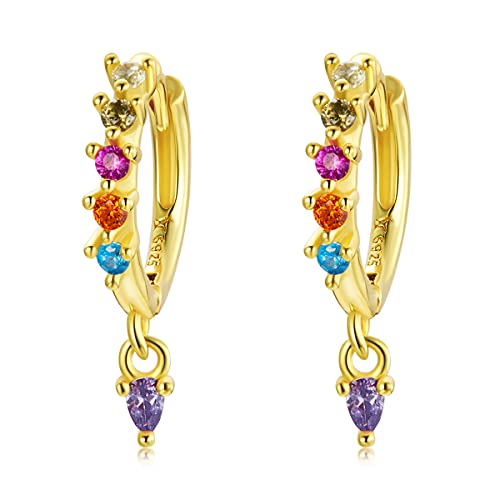 Cerceau violet en argent avec zircons pour illuminer votre style