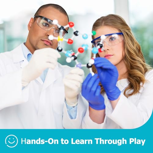 Image of Molecular Model Kit, 240 Pcs Organic Chemistry Structure Set | Includes with 86 atoms and 154 bonds, Build Molecular Structures, Visualize Organic Molecules, High School & College