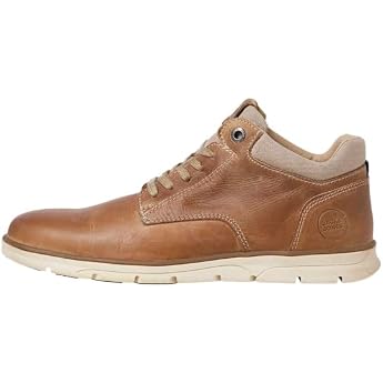 JACK & JONES Men's Jfwglendale Leather Boot Lace-Up Boots