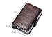 Neutral RFID Blocking Wallet Credit Card Holder Minimalist (Crocodile brown 2)