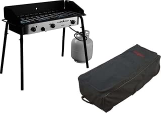 Camp Chef Tahoe Triple Burner Stove, Black/red