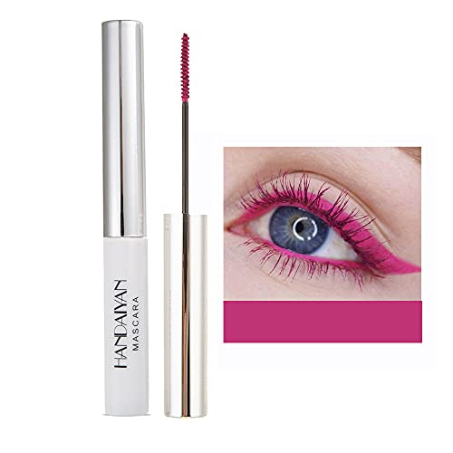 OCHILIMA 4D Mascara Colorful Fiber Mascara Charming Long Lasting, Thick & Long Eyelash Waterproof and Smudge-proof Eyes Makeup, Pink