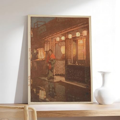 Impression Hiroshi Yoshida A Little Restaurant cadre déco cadeau - 7