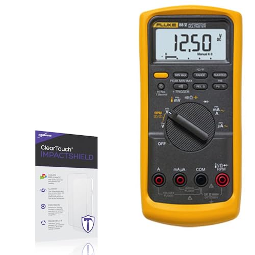 BoxWave Screen Protector Compatible with Fluke 88V - ClearTouch ImpactShield (2-Pack), Impenetrable Screen Protector Flexible Film