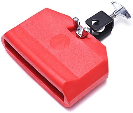 Jam Block, Plastic Musical Percussion Block, Latin Drum Instrument, Red