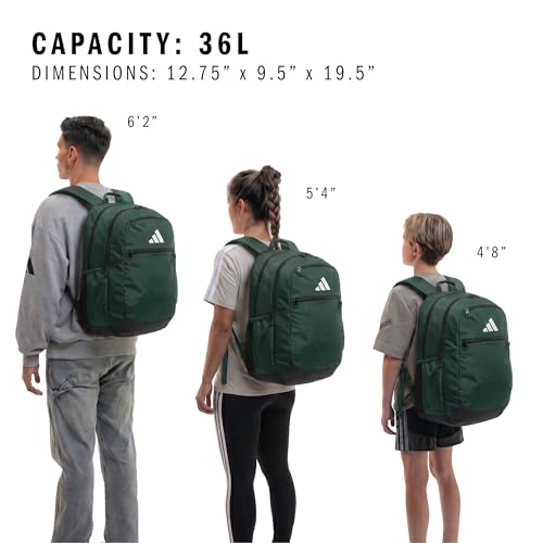 Image of adidas Striker Soccer Backpack 36L, Dark Green, One Size, Backpack