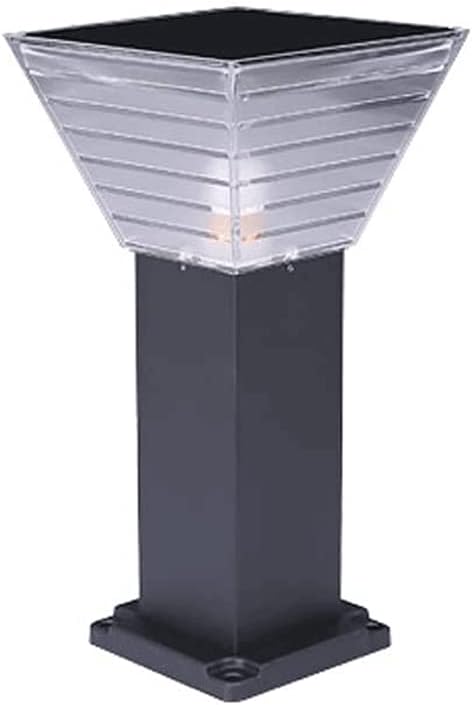 Post Lights Outdoor,Solar Lawn Lights Metal Pillar Lights Waterproof Wall Lights Simple and Creative Garden Lights Community Villas Outdoor Floor Lights LED Night Security Lighting Fixtures