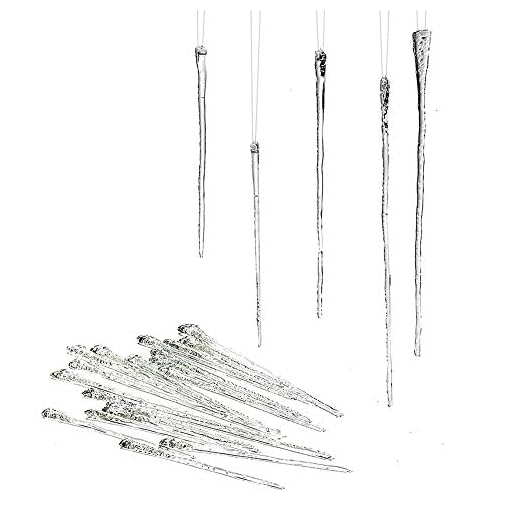 27+ Unique Traditional Christmas Tree Decor Ideas You’ll Love 4 Department 56 Christmas Basics Glass Icicles Hanging Ornament Set, Various Sizes, Clear