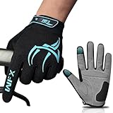 WFX Gants de cyclisme à doigts complets pour homme et femme, gants de vélo tactiles pour VTT, route, BMX et moto, respirants, antidérapants, rembourrés, pour l'équitation, le fitness et les sports de