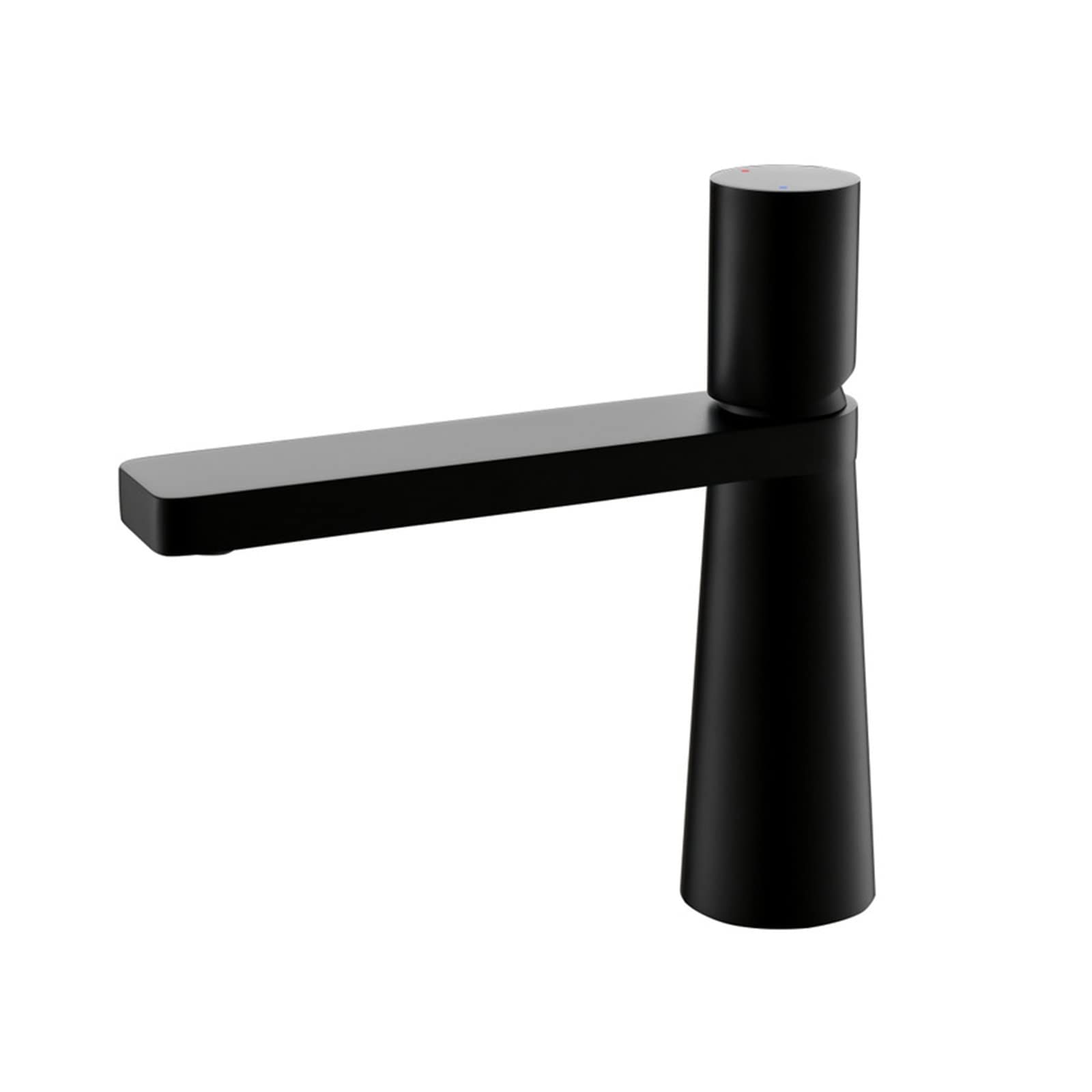 Robinet de salle de bain résistant au calcaire mitigeur lavabo noir court anti-éclaboussures