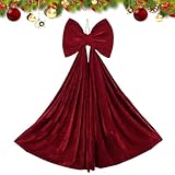 Longévité des couleurs vives : les nœuds pour sapin de conservent leurs couleurs vives grâce à des coutures exquises et des matériaux de haute qualité comme le tissu en velours haute densité, garantissant des bords lisses et une élégance intemporelle pour rehausser vos décorations festives, que ce soit à l'intérieur ou lors d'événements communautaires.