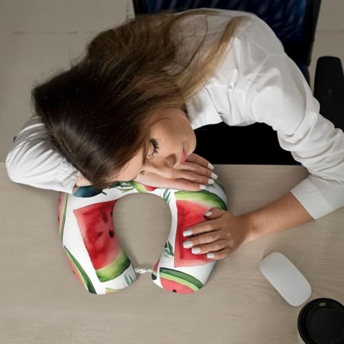 Almohada de espuma viscoelástica para cuello viajero miniatura 6