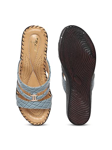 Image of TRASE Women's Flip-Flops & Slippers | Doctor Ortho Comfortable Chappal for Women & Girls | Light weight, Soft Footbed, Comfortable & Stylish | Diabetic & Orthopedic Footwear, Good for Knee & Foot Pain
