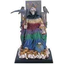 10.75 Inch 7 Color Holy Death Statue La Santisima Santa Muerte Grim Reaper
