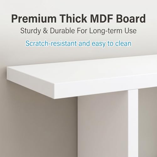 Étagères flottantes pour mur à 3 niveaux en MDF robuste pour le rangement du salon