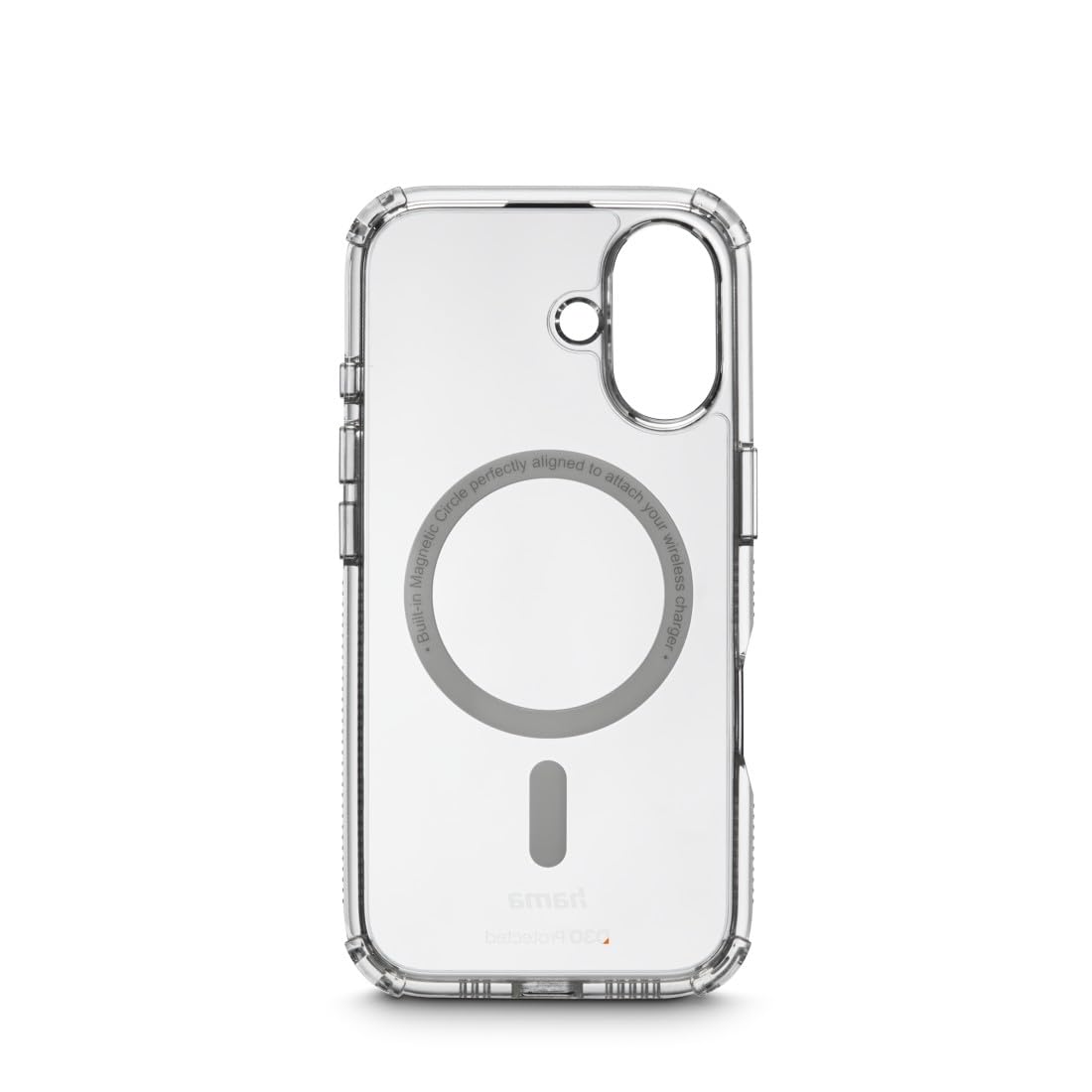 Hama Extreme Protect Mobile Phone Case for iPhone 16 and MagSafe (D3O Bumper, Shockproof, Drop-Proof, Shatterproof, Clear iPhone Case No Yellowing, Magnetic Case for Inductive Charging)
