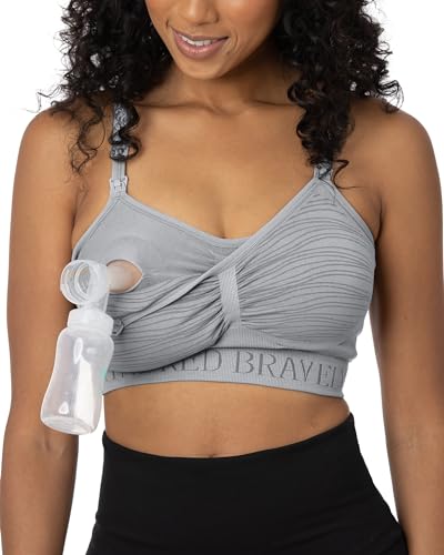 Image of Kindred Bravely Sublime Pumping Bra Hands Free, Adjustable Pumping & Nursing Bra with EasyClip for All Breast Pumps