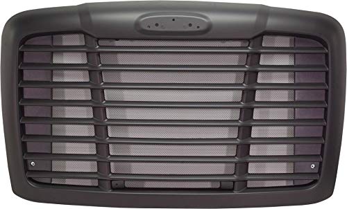 Evan-Fischer Grille Compatible with 2008-2017 Freightliner Cascadia Black, Horizontal Bar Insert with Bug Screen