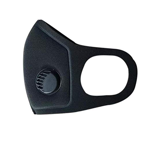 Preisvergleich Produktbild Wudi Staubmaske Schutz Mit Ventil,Wiederverwendbare Waschbare Anti Verschmutzung Für Radfahren Reiten Staubdicht Outdoor-Aktivitäten, Schwarz