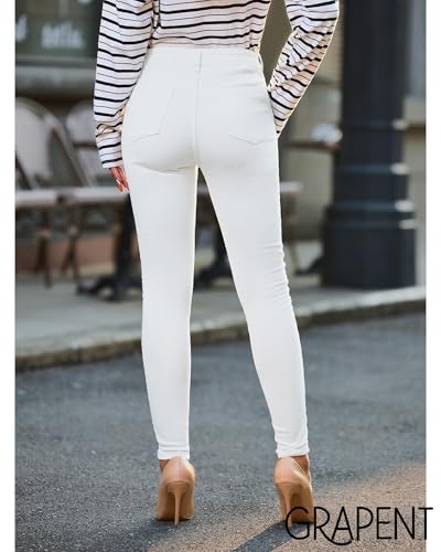 Image of GRAPENT Skinny Jeans for Women High Waist Stretchy Classic High Rise Slimming Jeggings Denim Trousers Pants