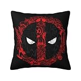 Funda de cojín cuadrada de poliéster con diseño de cómics de superhéroes de estilo nórdico