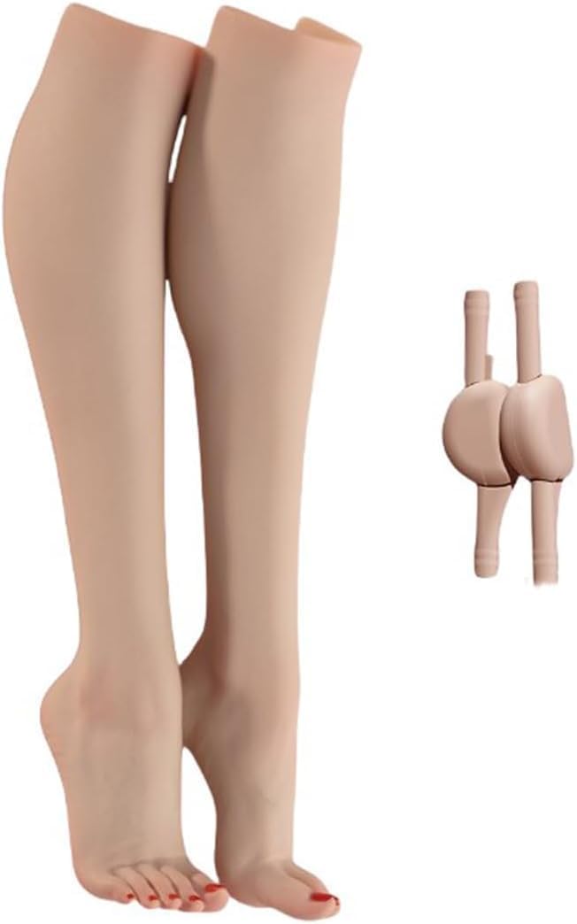 1/6 Scale Female Doll Leg & Foot Replacement Accessories Worldbox 12 Inch Action Figure Parts with Multiple Foot Styles Seamless Joints Painting Reference Exhibition Collection (AT204F1)
