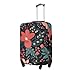 QSMBNET Travel Luggage Cover Simple Little Flower Spandex Suitcase Protector Washable Baggage Covers Fashion Elastic Scratch-Resistant Luggage Cover Protector Fits 18-32 Inch Luggage