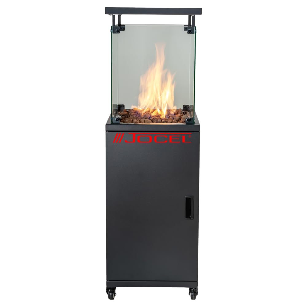 Calentador de terraza Jocel JAT014108, Potencia 5000-13000W, gas G30 butano y G31 gas propano