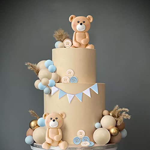 3D Bear Balls Cake Toppers For Birthday Baby Shower Party Decorations（33Pcs） #TOP4