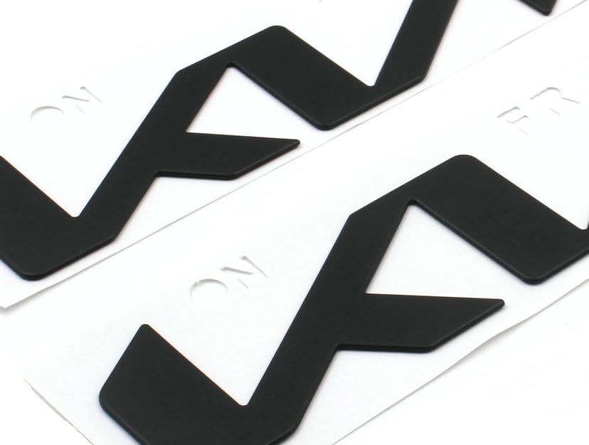 Image of 2PCS Matte Black Front Rear Telluride Emblem Badges Fit 2022-2024 Telluride (Matte Black)