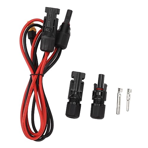 XT60 Solar Cable, Safe Solar Panel Charging Cable for Lithium Battery Packs