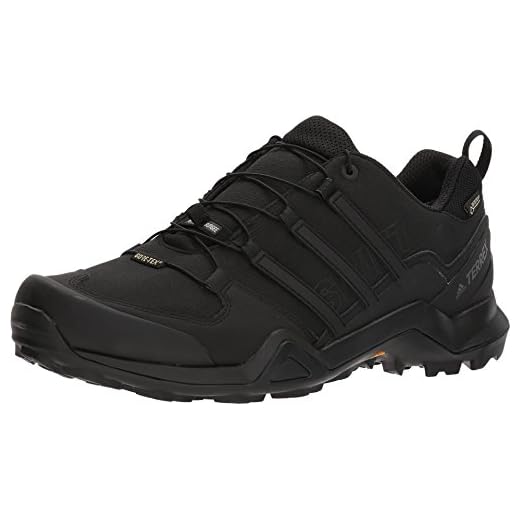 adidas mens Terrex Swift R2 Gore-tex Hiking Black/Black/Black 9