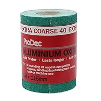 Rotolo Carta Vetrata Ossido Alluminio Grana 60 - 10m X 115mm Per Legno E Metallo - Foto 3