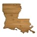 Totally Bamboo State Cutting & Serving Board, Louisiana, 100% Bamboo Board for Cooking and Entertaining